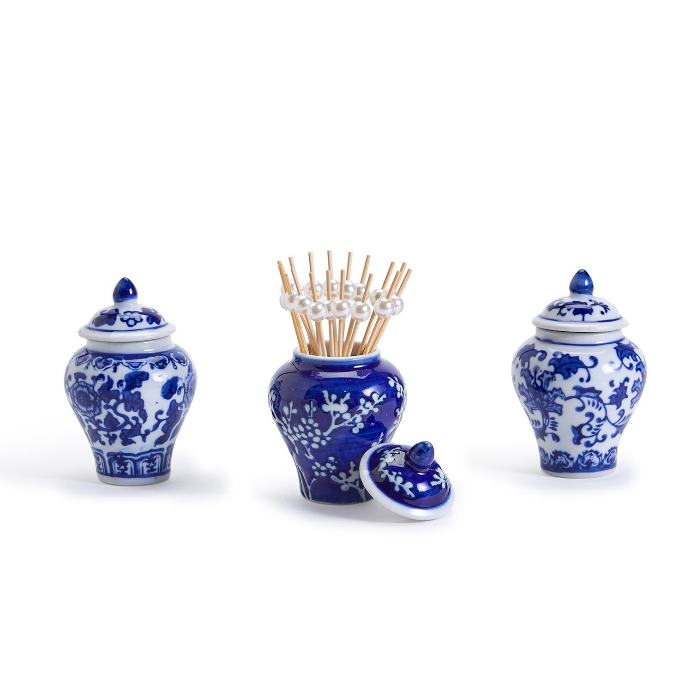 Mini Ginger Jar with 20 Bamboo Picks