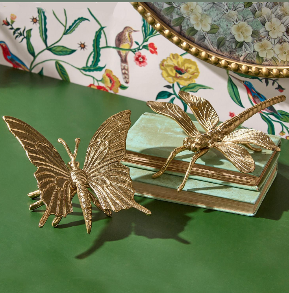 Gold Insect Nature Decor