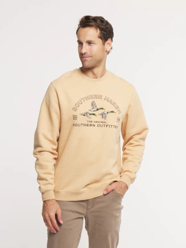 Searcy Heather Sweatshirt in Khaki duck