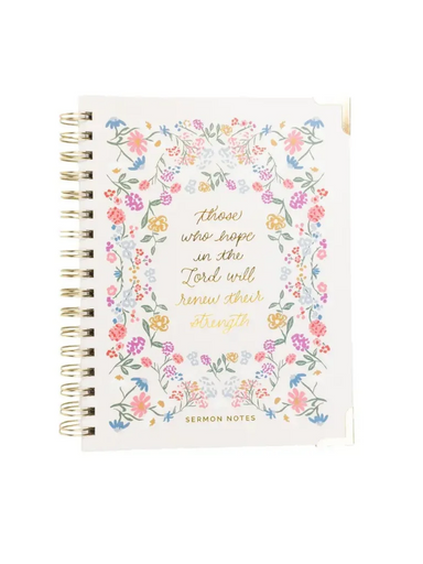 Floral printed sermon journal 