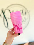 Pink set of 6 Pecan Row cups