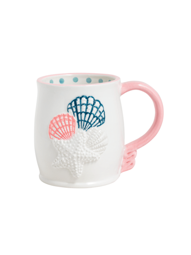 Colorful Shell Cluster Icon ceramic Mug by Mudpie