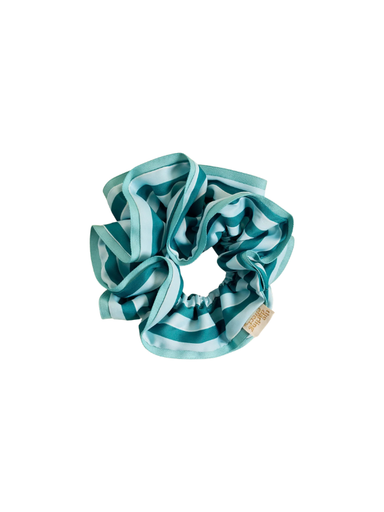 teal blue color oversized scrunchie