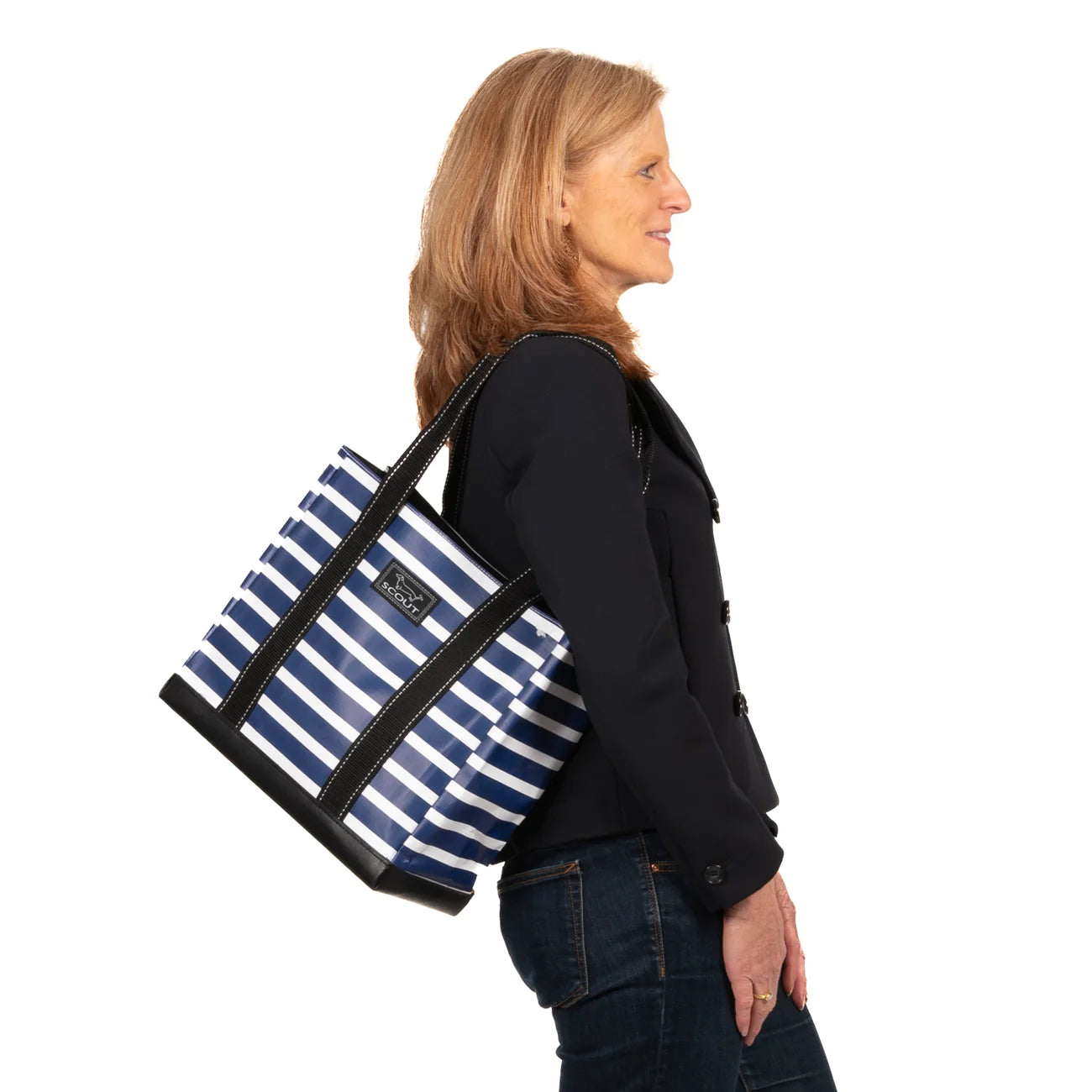 Nantucket Navy Mini Deano Tote Bag by Scout