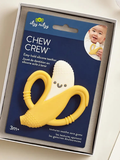 Chew crew itzy ritzy banana teether