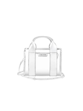 silver and clear stadium purse