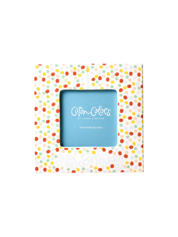 colorful dotted 4x4 frame