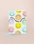 paper smiley face card