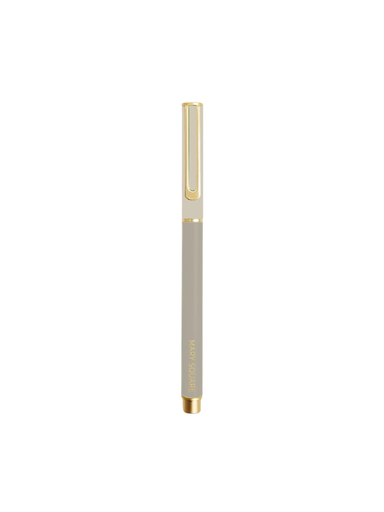 Snap Cap Pen in Beige
