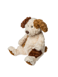 Plush brown and cream dog puppy stuffed animal toy for kids soft