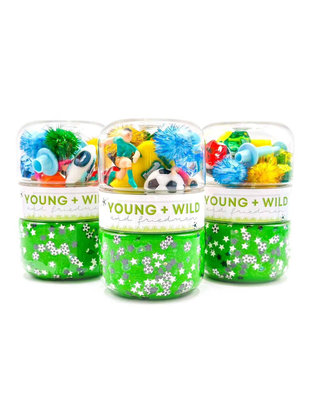 Soccer Grab & Go Dough Jar sensory toy play kids children screen free 