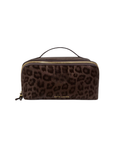 Medium Makeup & Toiletry Bag in Chocolate Leopard By Katie Loxton