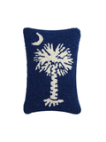 South Carolina southern chic needlepoint design hook throw pillow 