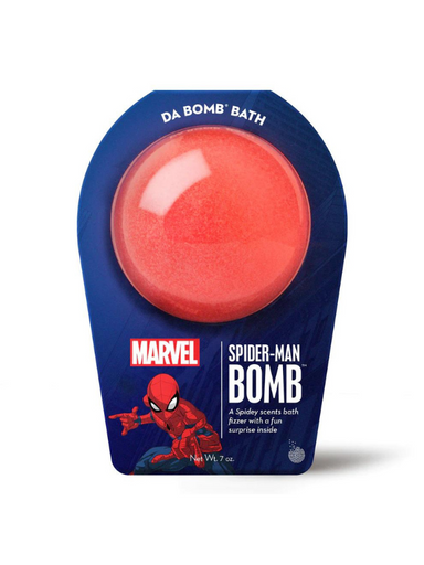 Spider man bath bomb with a surprise inside 