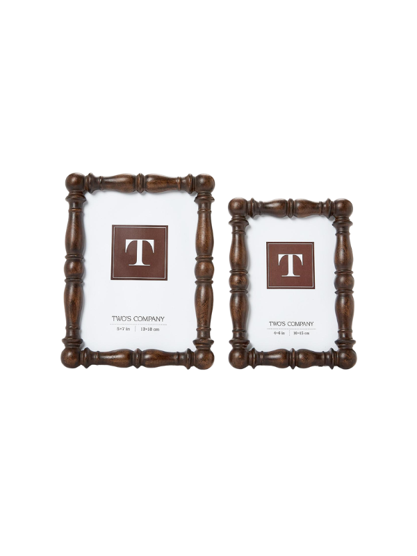 Brown Spindle frames in 2 sizes 