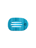 blue striped round clip