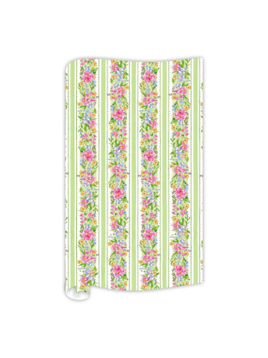 striped flower pattern table runner