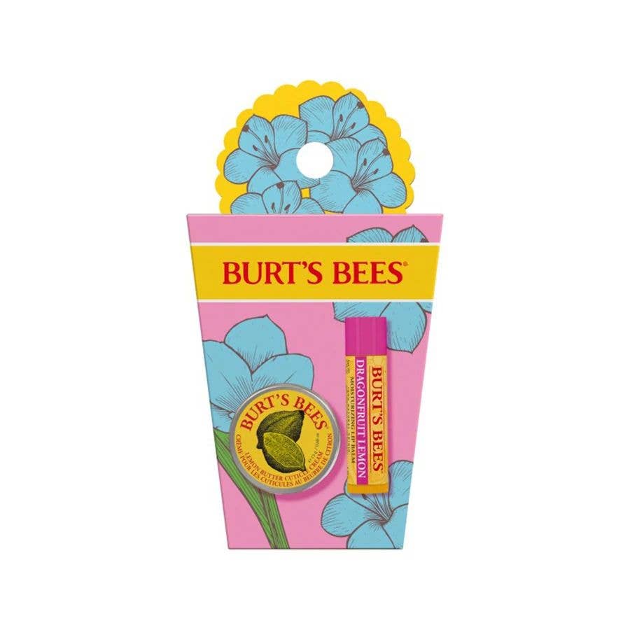 Burt's Bees lip balm and cuticle cream set 