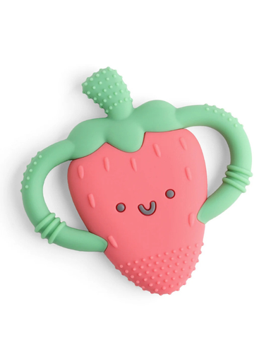 Strawberry chew teether for babies