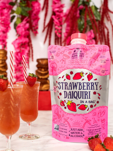 Strawberry Daiquiri in a Bag By Lieutenant Blenders fruity drink mix