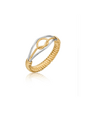 Silver and gold wire stronger together ring by Ronaldo, a timeless piece that can be worn for years to come