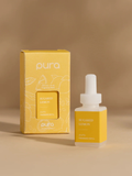 pura brand lemon scent in yellow box