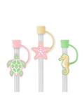 Summer Salt Straw Topper Set By Swig