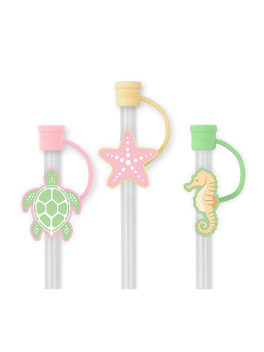 Summer Salt Straw Topper Set By Swig