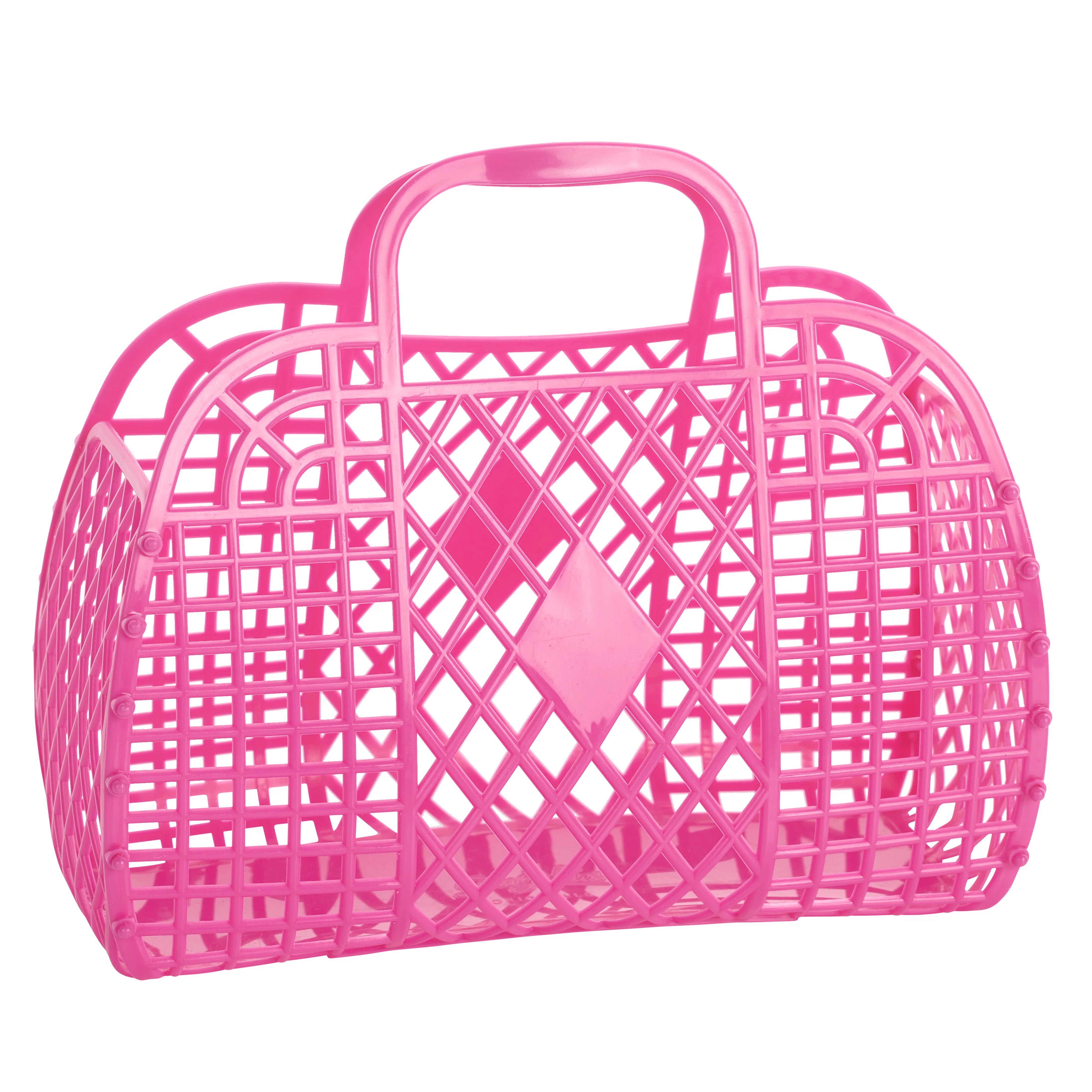 Berry Pink Retro Sun Jellies Basket