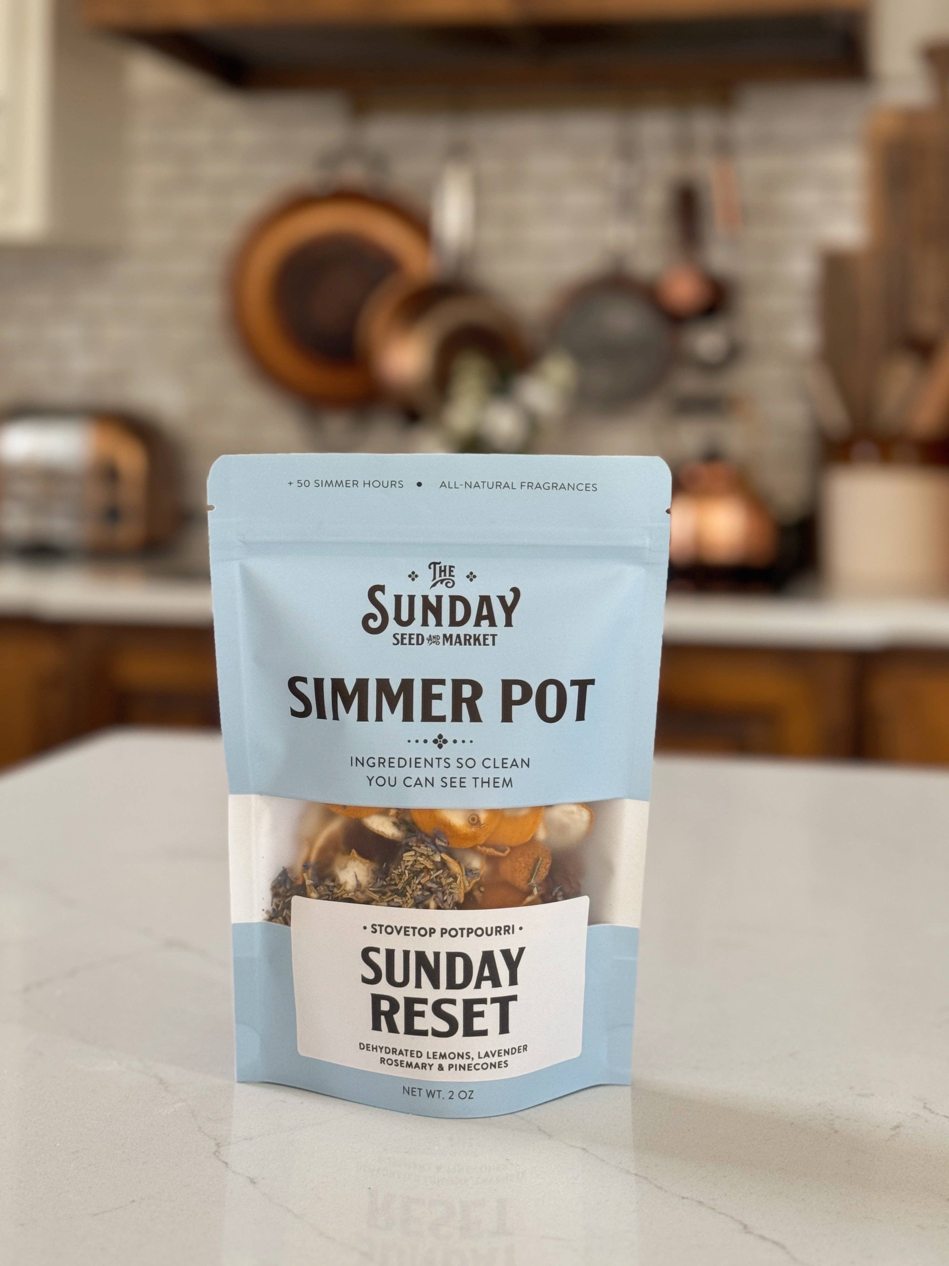 Sunday Reset Simmer Pot-Lemon Lavender Rosemary the sunday seed and market