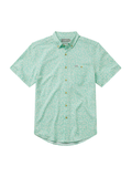 seersucker button down in green