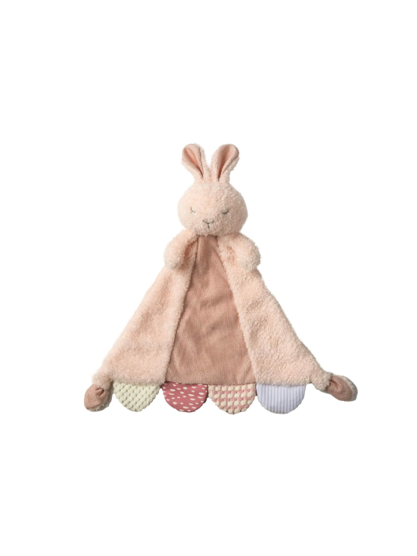plush lovey Sweet Dreams Bunny Activity Blanket