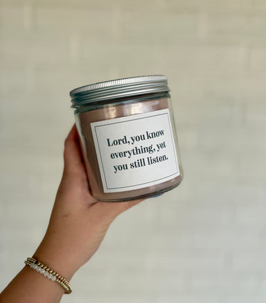Sweet Grace Collection Lord, You Know Everything Candle bridgewater