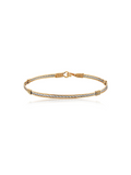 A silver and gold wire bracelet by Ronaldo, a timeless piece that can be used for years to come 