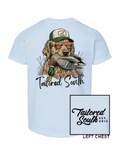 Dog the Duck Hunter Tee in Baby Blue By Riverbed Threads
