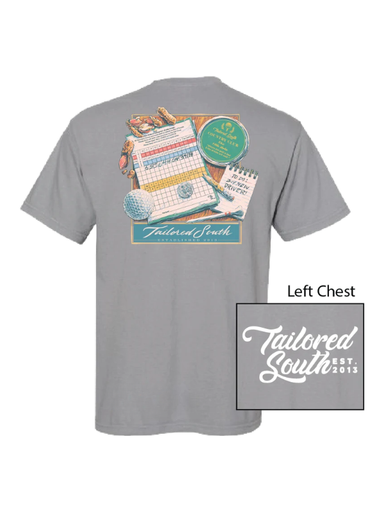 Golf Score Tee in Granite By Riverbed Threads