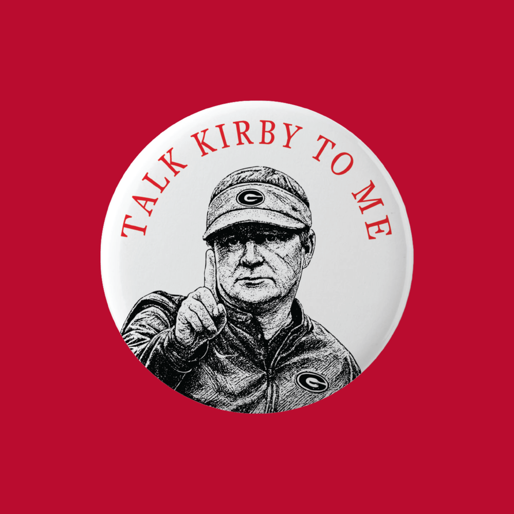 Talk Kirby To Me Button university of georgia UGA bulldogs pin