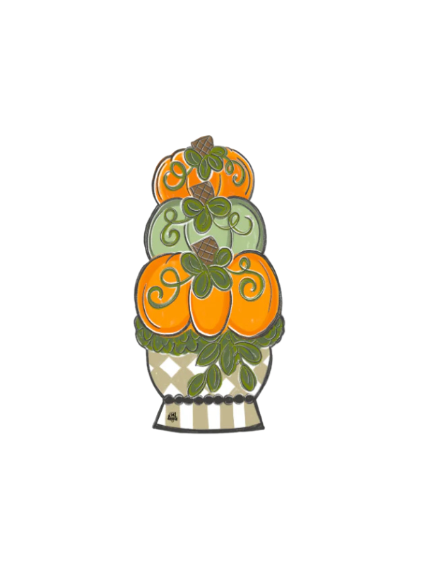 Tan Pumpkin Topiary Mini attachment 