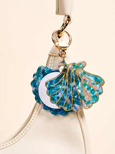 sea mirror keychain
