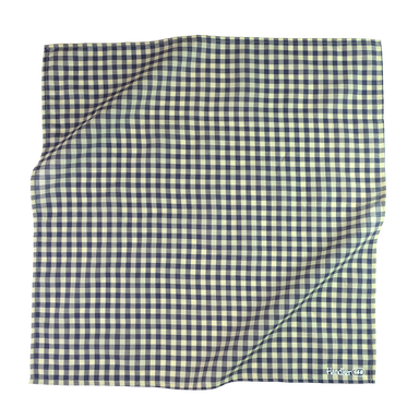 cream and navy bandana