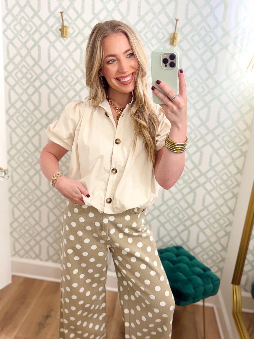 The Aria Bubble Hem Top (S-L)