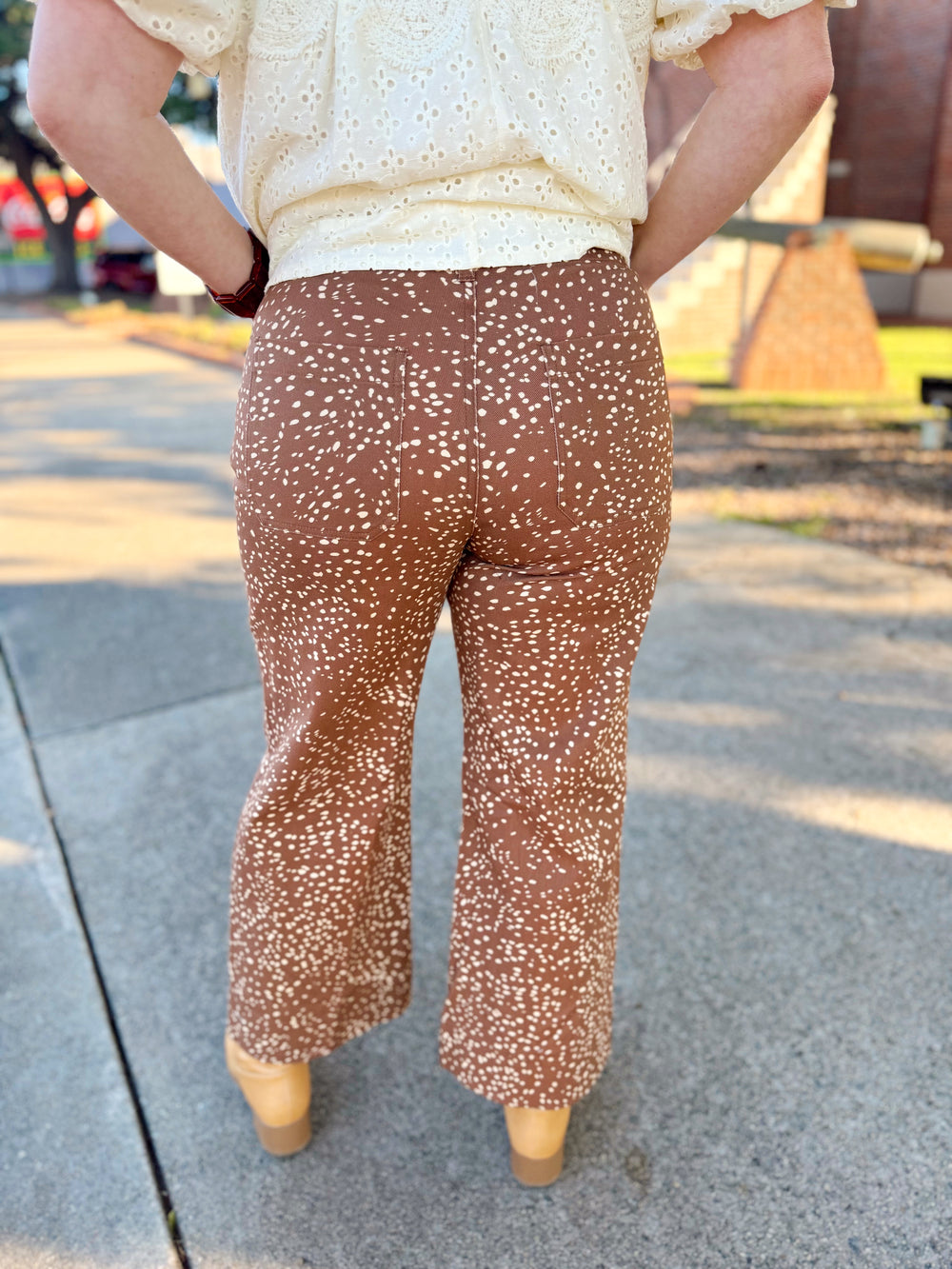 The Alice Animal Print Pants in Brown (S-L)