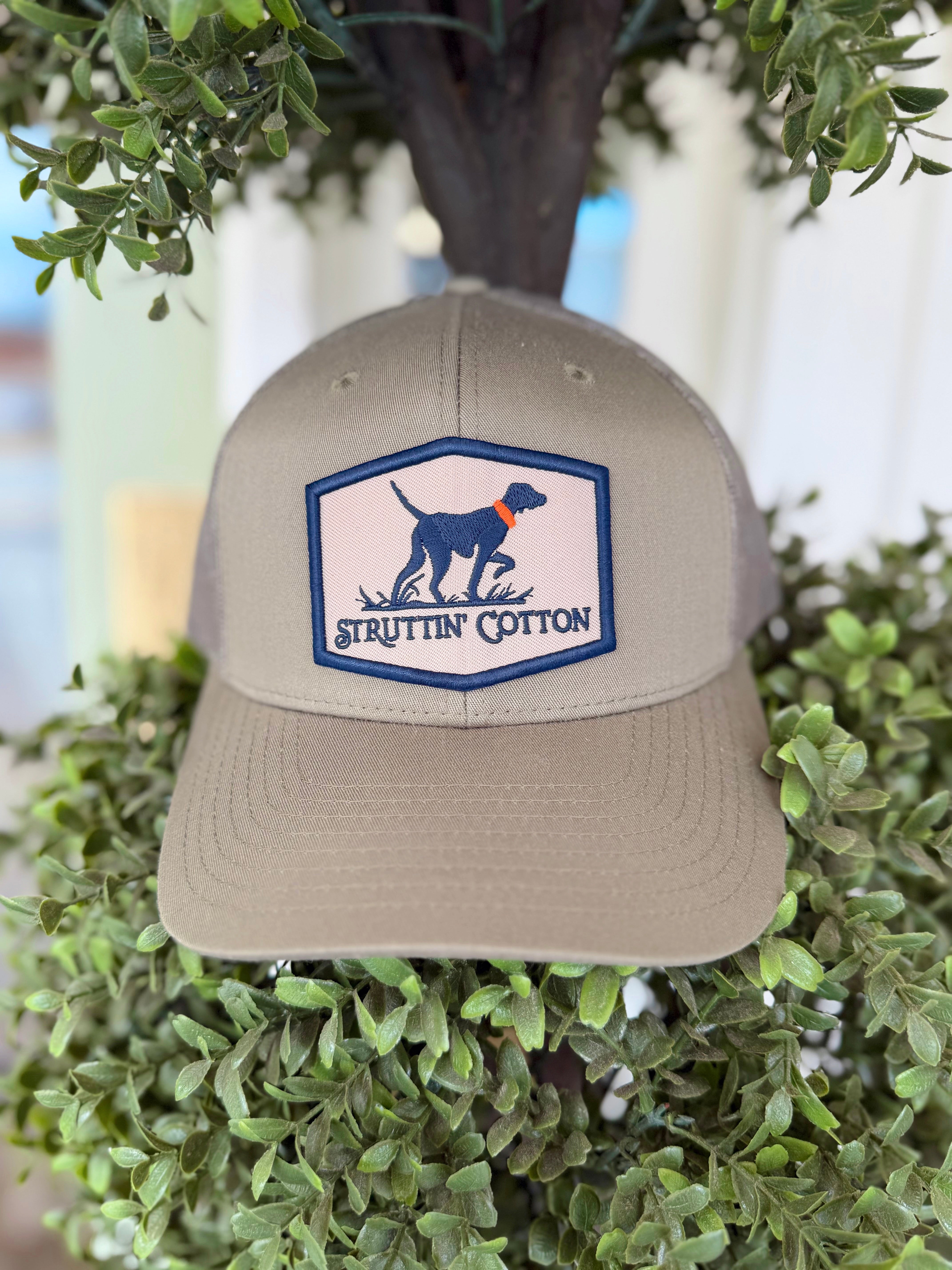 Pointer Patch on Loden Hat by Struttin Cotton