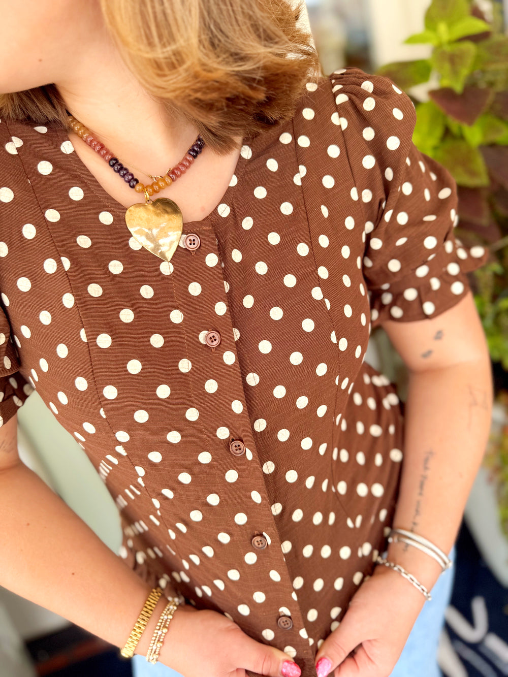 The Harper Polka Dot Top (S-XL)