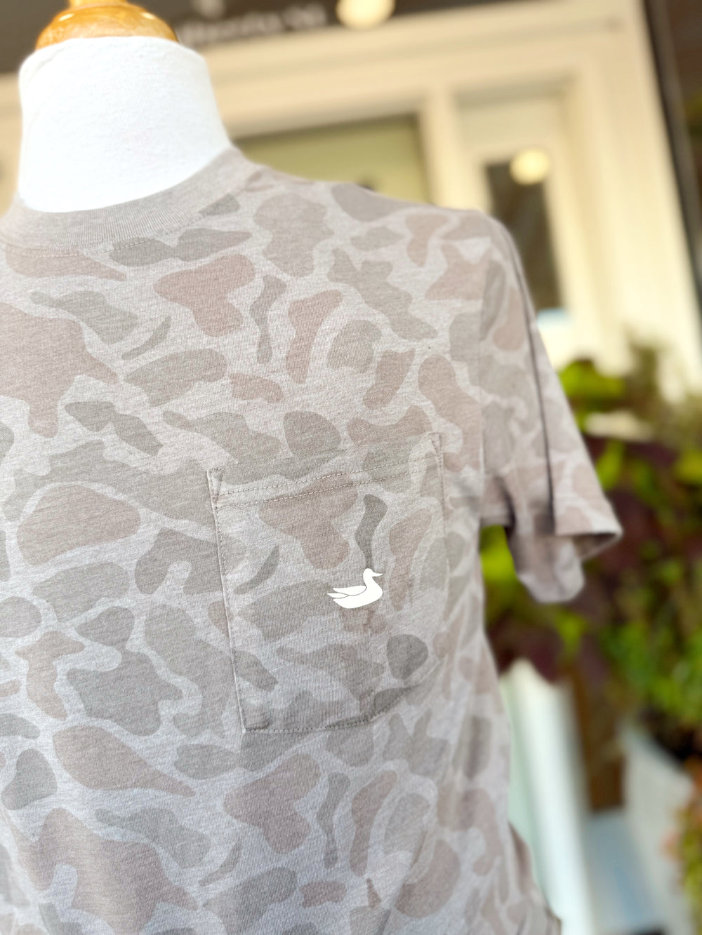 Diamond -SEAWASH Branding Tee in Burnt Taupe Camo by Southern Marsh
