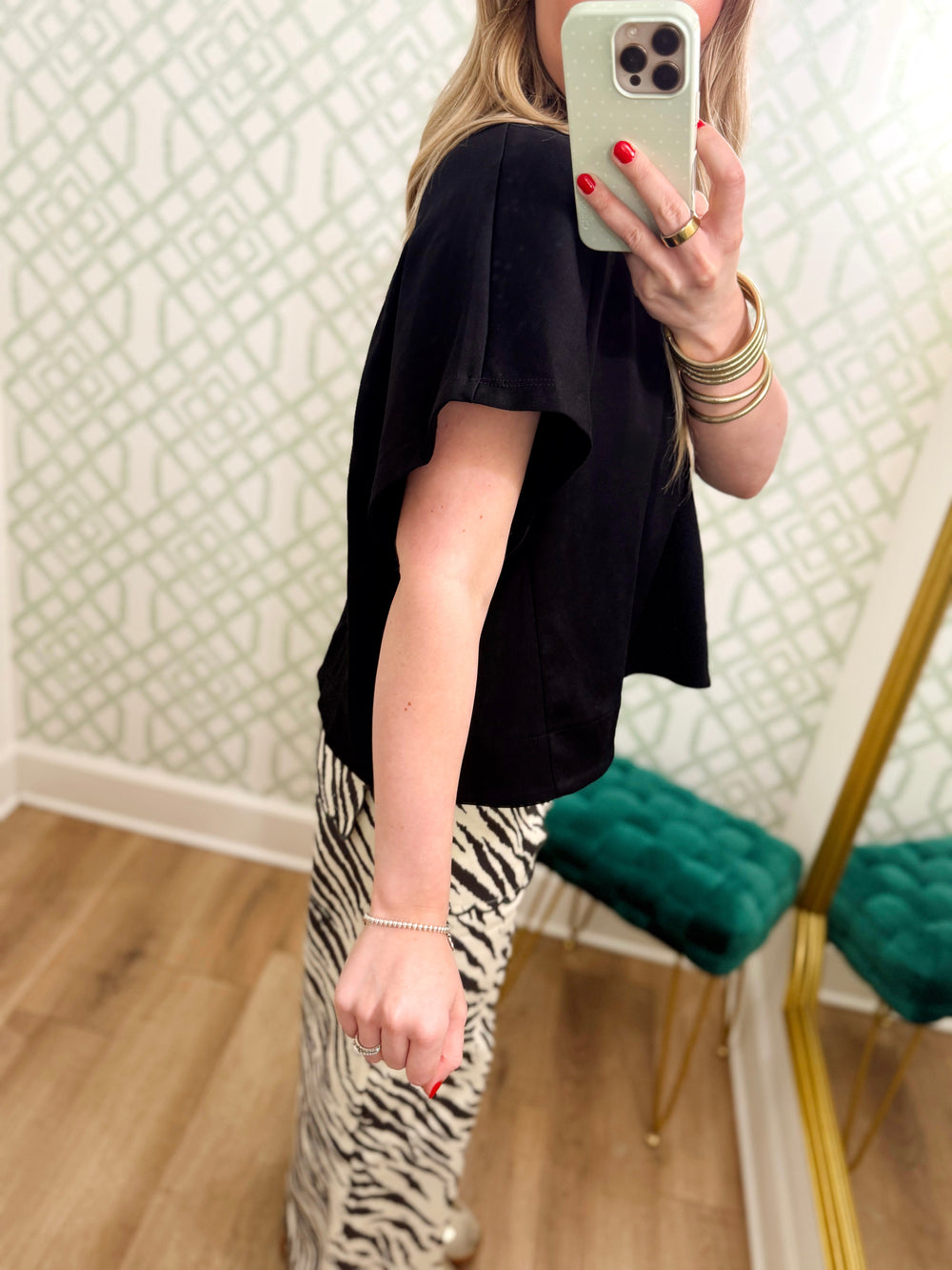 The Blake Poncho Sleeve Top (S-L)