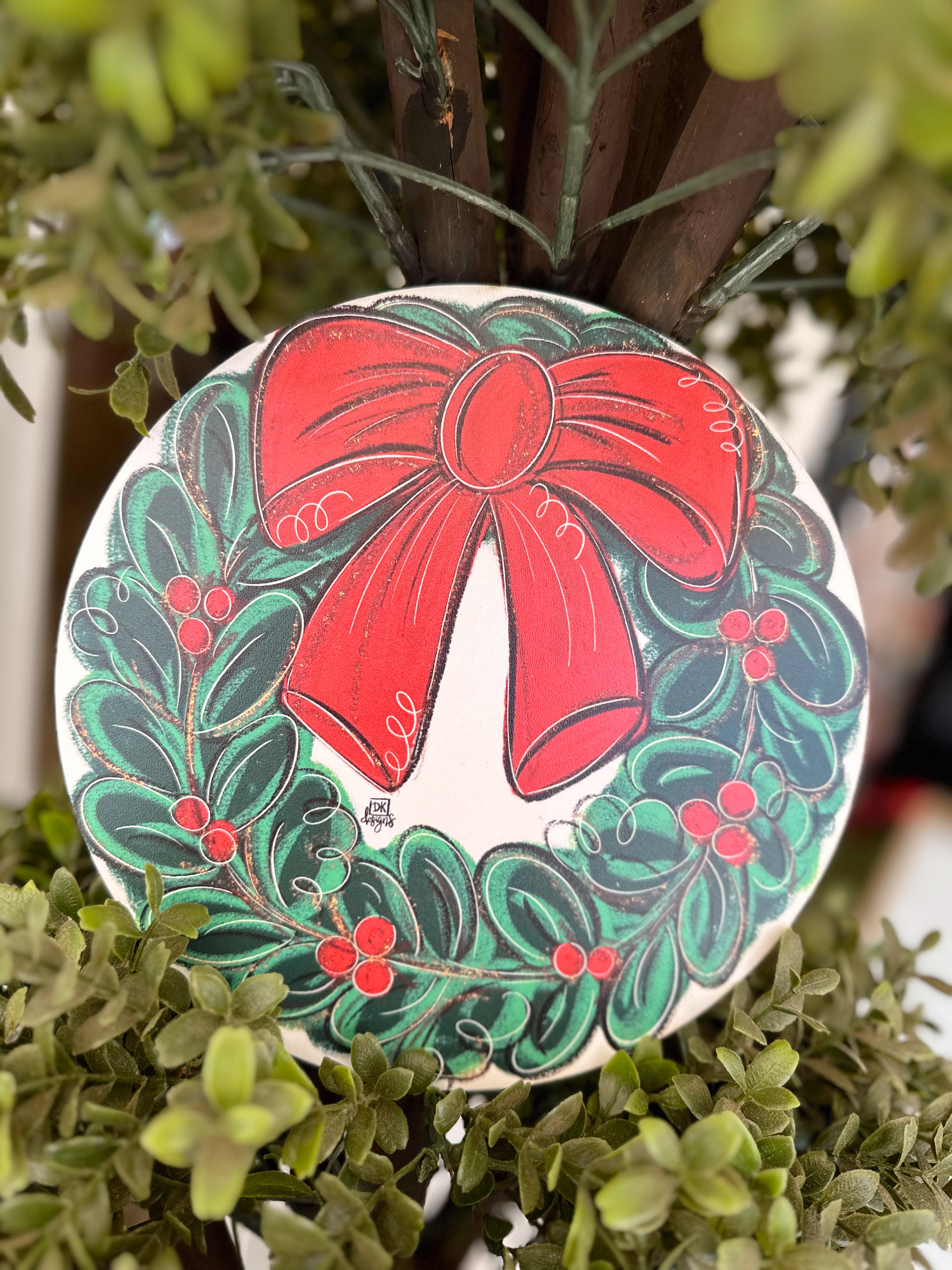 Christmas Wreath Mini Velcro Attachment