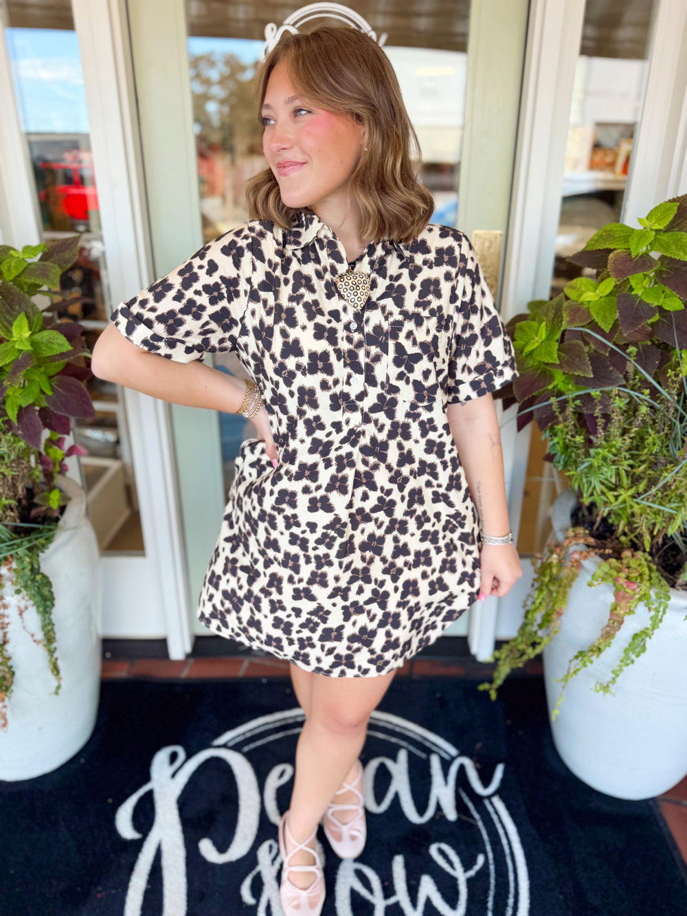 The Wrenlee Butterfly Print Dress (S-L)