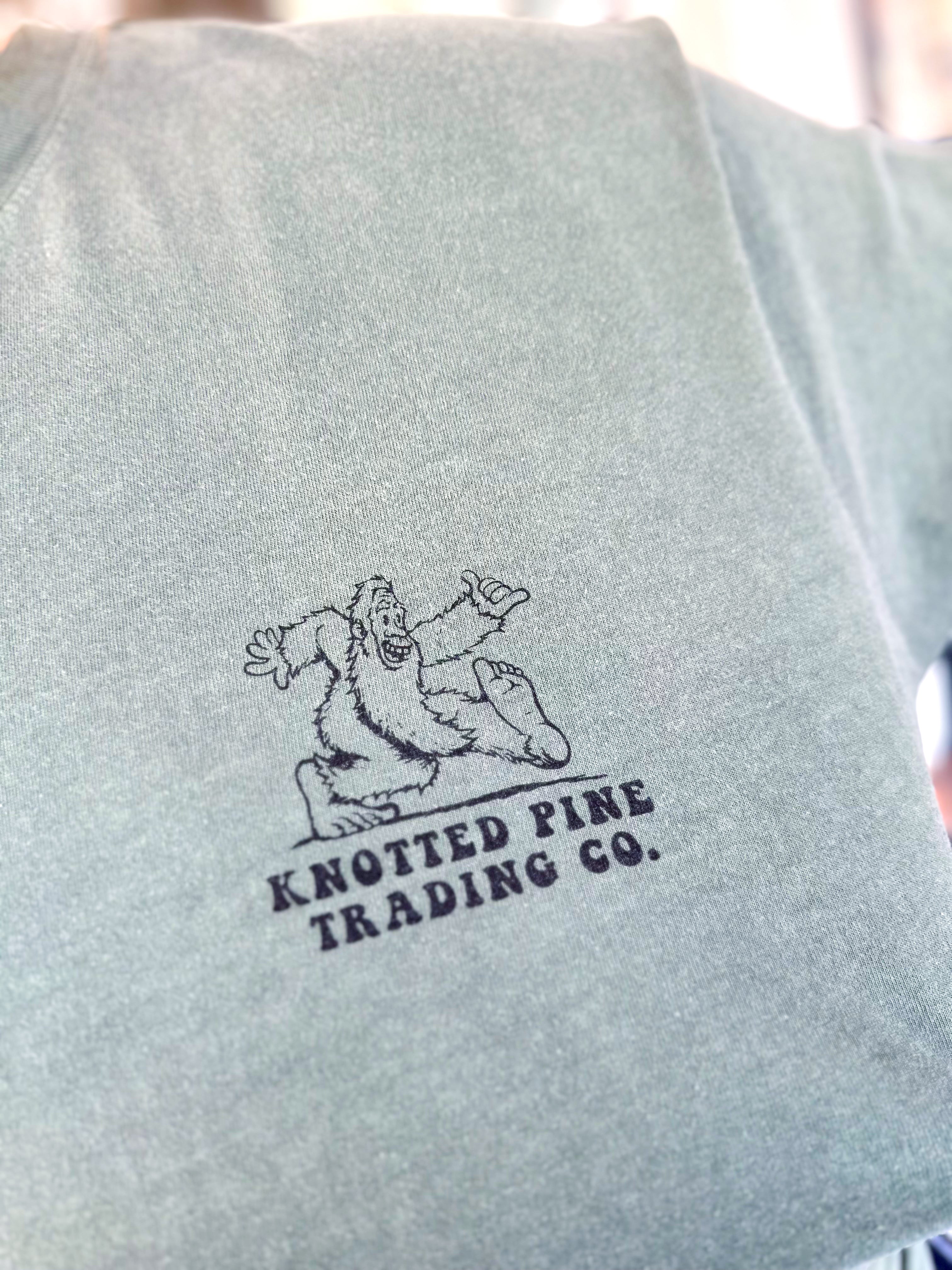 Keep on Squatchin' Tee in Moss By Knotted Pine