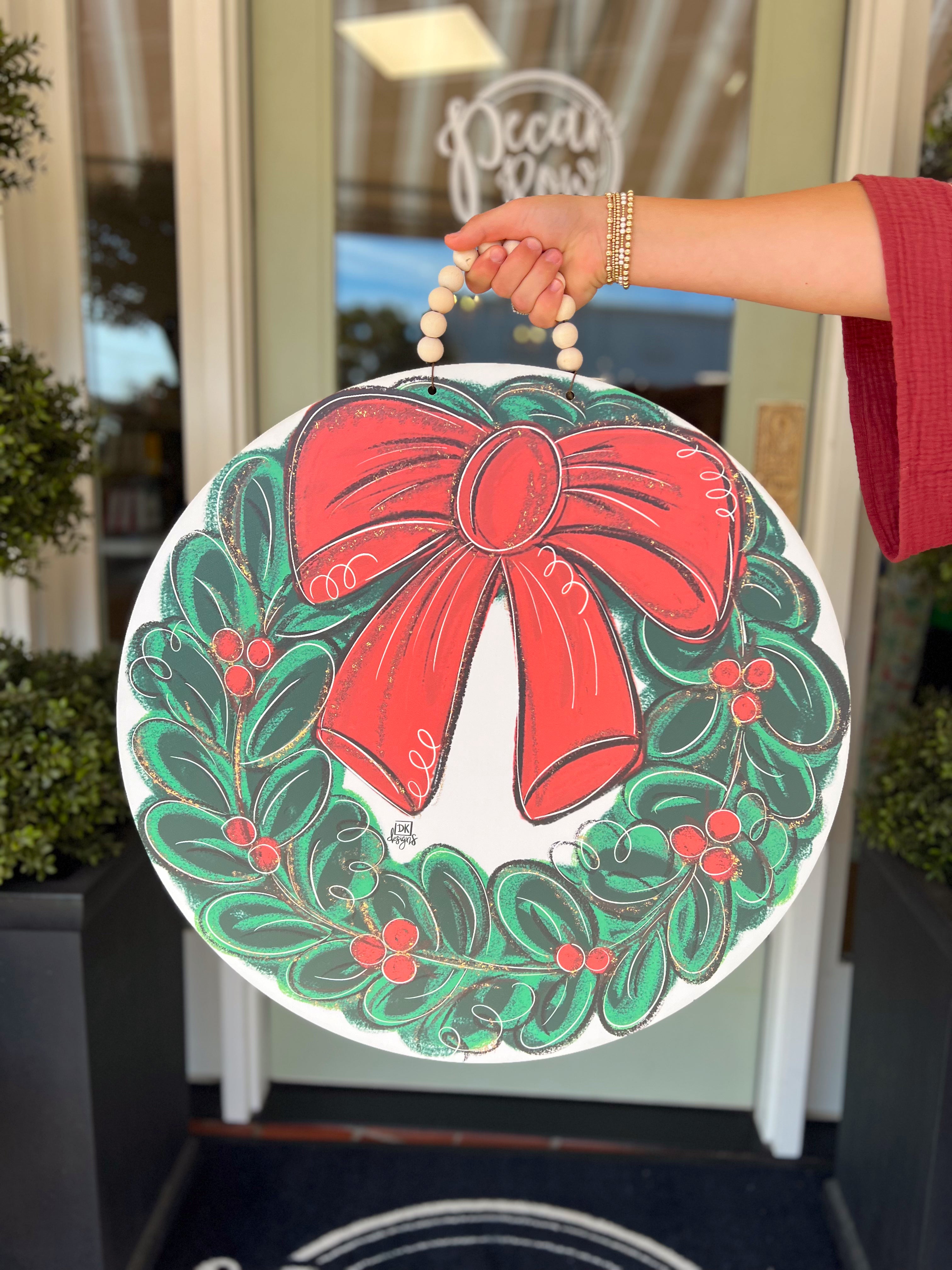 Christmas Wreath Door Hanger